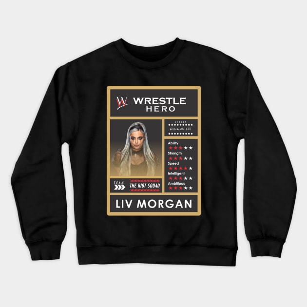 wwe card liv morgan Crewneck Sweatshirt by Kevindoa